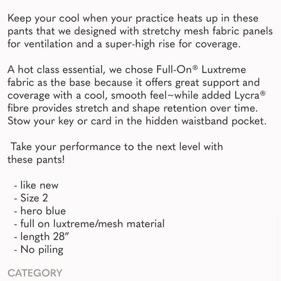 ❄️LULULEMON Hot Like Agni Pant - Picture 5 of 5